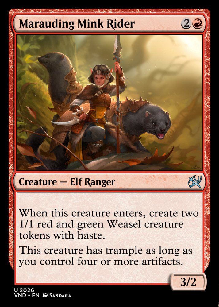 Marauding Mink Rider